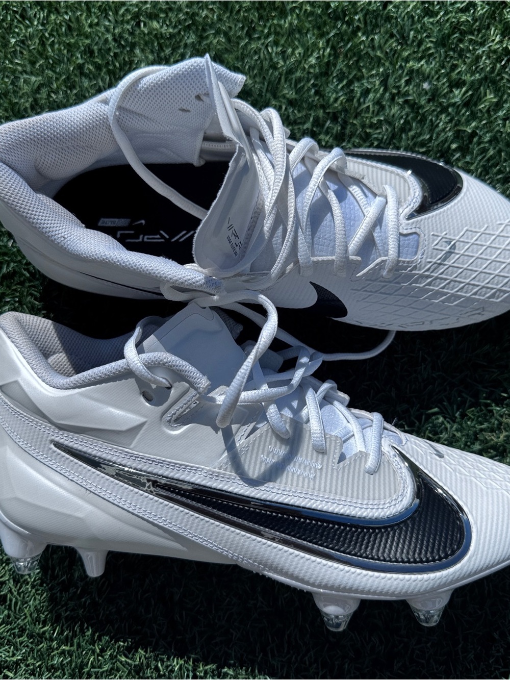 Nike Vapor Edge Elite 360 Size 10 RARE Size White Metallic Silver